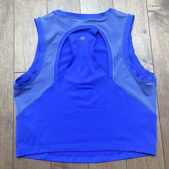 Athleta Blue Advantage Tank Sports crop top Vest blue purple size L - Picture 11 of 11